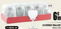 10 Verres 'Ballon'