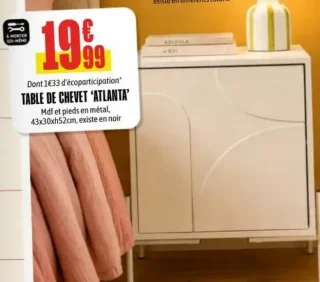 Table de chevet 'Atlanta'