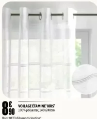 Voilage étamine 'Kris'