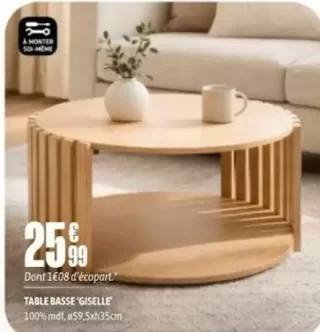 Table basse 'Giselle'