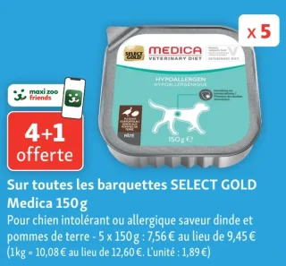 Barquettes SELECT GOLD Medica 150 g