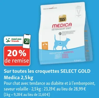 Croquettes SELECT GOLD Medica 2,5 kg