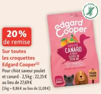 Croquettes pour chiot Edgard & Cooper Canard & Poulet