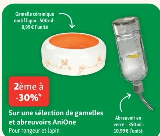 Gamelles et abreuvoirs AniOne
