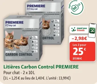 Litières Carbon Control PREMIERE