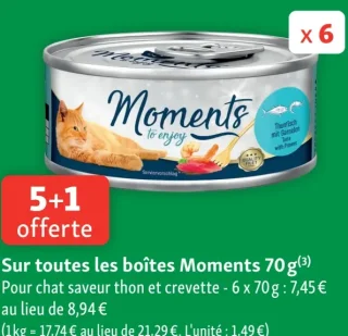 Boîtes de pâtée pour chat Moments
