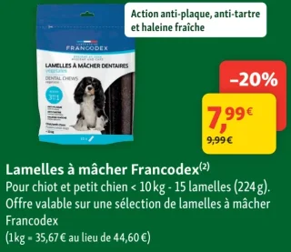 Lamelles à mâcher Francodex