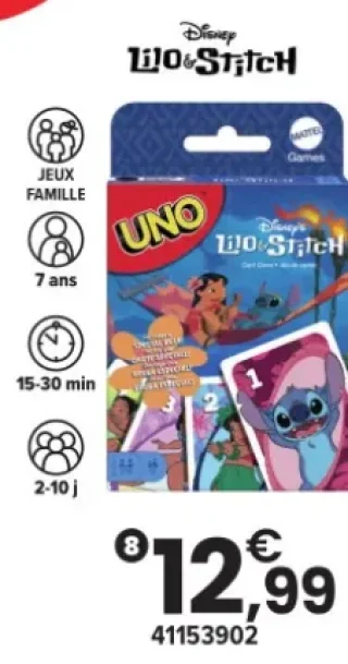 Uno Lilo & Stitch Mattel
