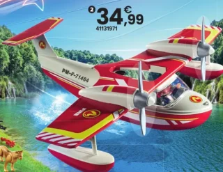 Playmobil - Hydravion avec pompier