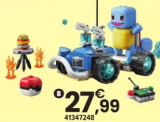 Pokémon - Smart Play - L'aventure de carapuce avec le buggy du dresseur