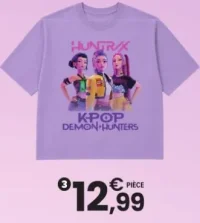 Tee-shirt mauve K-Pop Demon Hunters