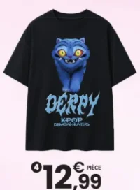 Tee-shirt noir K-Pop Demon Hunters