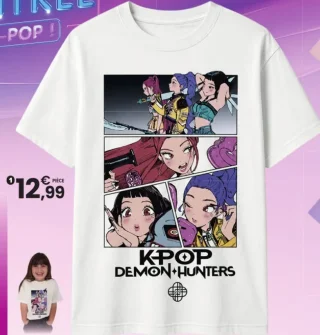 Tee-shirt blanc K-Pop Demon Hunters