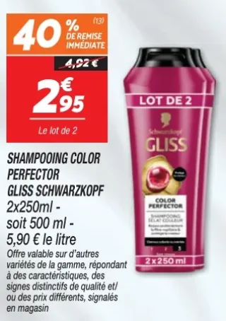 Shampooing Color Perfector Gliss Schwarzkopf