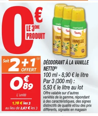 Déodorant à la Vanille Netto