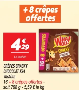 Crêpes cracky chocolat x24 Whaou!