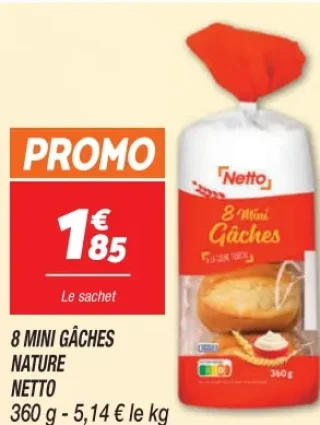 8 Mini gâches nature Netto