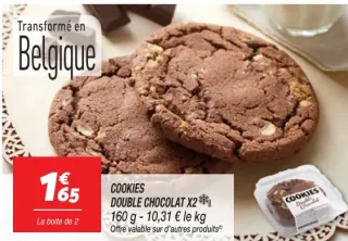 Cookies double chocolat x2