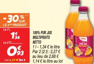 100% PUR JUS MULTIFRUITS NETTO