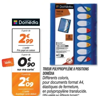 TRIEUR POLYPROPYLÈNE 8 POSITIONS DOMÉDIA