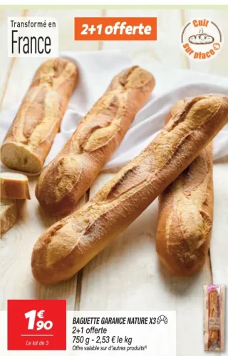 Baguette Garance Nature X3