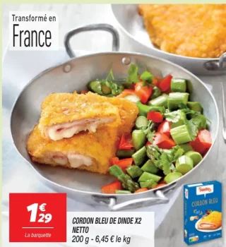 Cordon bleu de dinde x2 Netto