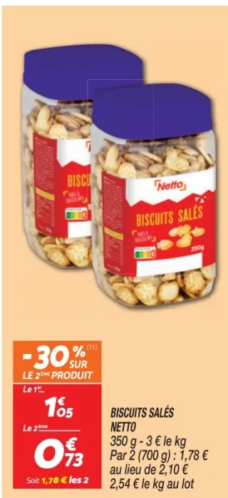 Biscuits Salés Netto