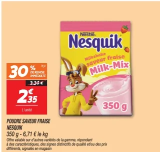 Poudre saveur fraise Nesquik Milk-Mix