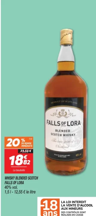 Whisky Blended Scotch Falls of Lora 40% vol.