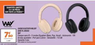 Casque Bluetooth Melody sans fil arceau Way