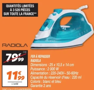 Fer à repasser Radiola