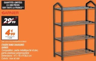 Etagère range chaussures Garnier