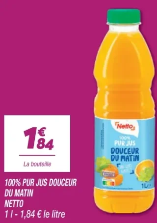 100% Pur Jus Douceur du Matin Netto