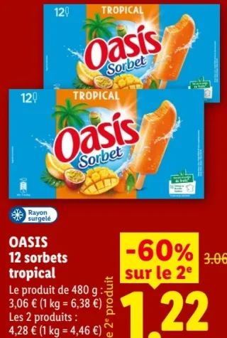OASIS 12 sorbets tropical