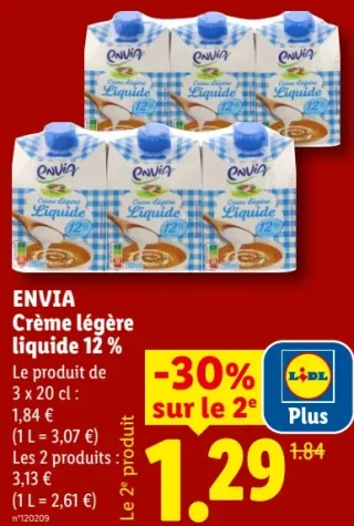 ENVIA Crème légère liquide 12 %