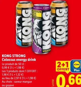 KONG STRONG Colossus energy drink