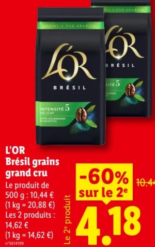 L'OR Brésil grains grand cru