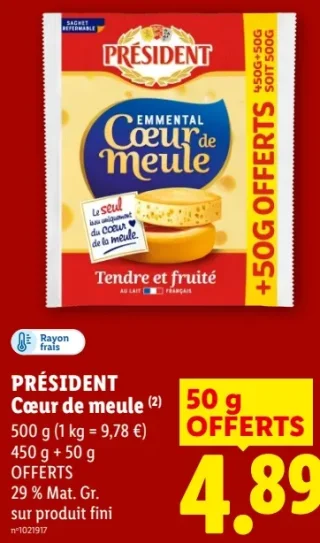 Emmental Cœur de Meule Président