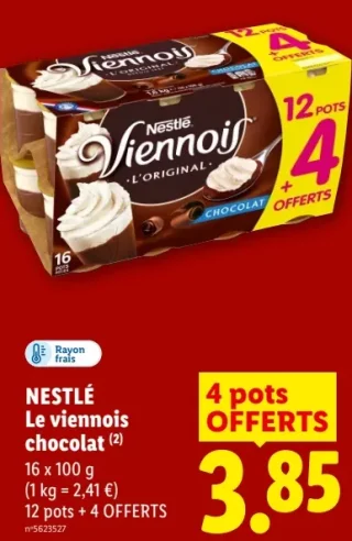 Le viennois chocolat Nestlé