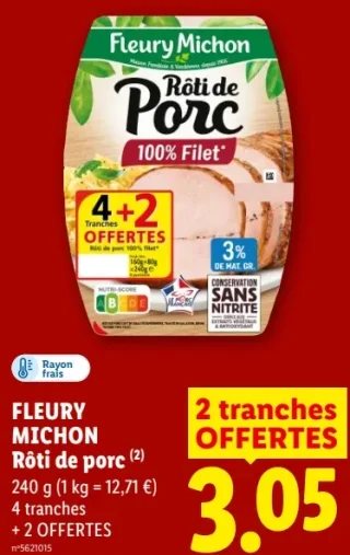 Rôti de porc Fleury Michon