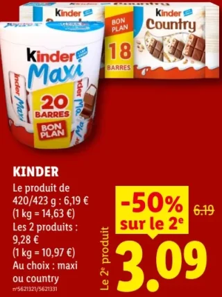 Kinder Maxi ou Country