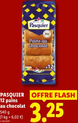 Pasquier 12 pains au chocolat