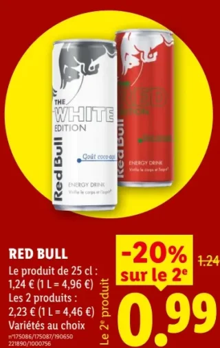 RED BULL canette