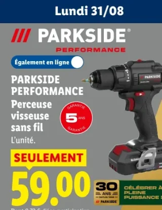 Parkside Performance Perceuse visseuse sans fil