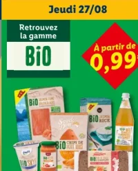 Gamme de produits Bio