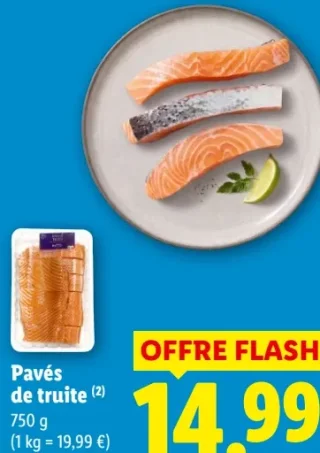 Pavés de truite