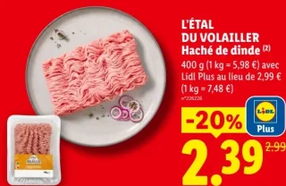 L'ÉTAL DU VOLAILLER Haché de dinde