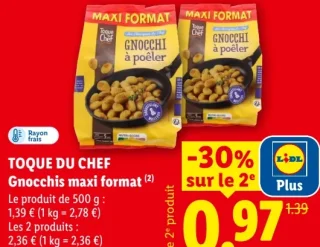 Toque du Chef Gnocchis maxi format