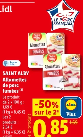 Saint Alby Allumettes de porc fumées