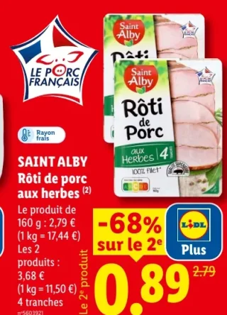 Saint Alby Rôti de porc aux herbes